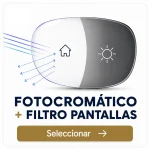 Fotocromático con filtro para pantallas